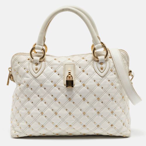 Quilted Leather Large Rio Stardust Studded Satchel - Marc Jacobs - Modalova