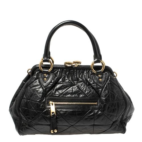 Crinkled Leather Stam Satchel - Marc Jacobs - Modalova