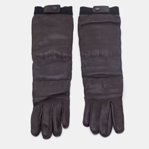 Dark Leather Long Gloves - Marni - Modalova