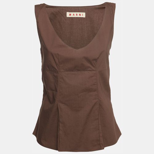 Cotton V-Neck Sleeveless Top S - Marni - Modalova