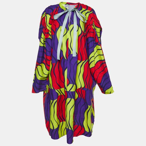 Printed Cotton Oversized Tunic Dress S - Marni - Modalova