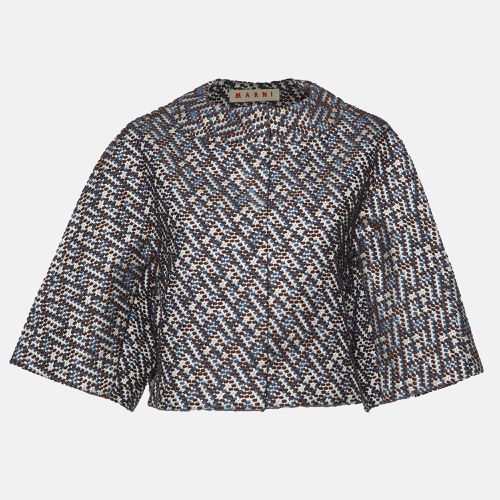 Brown Lurex Tweed Jacket S - Marni - Modalova