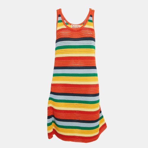 X No Vacancy Inn Stripe Crochet Mini Dress L - Marni - Modalova