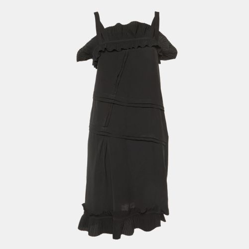 Crepe Ruffled Sleeveless Midi Dress M - Marni - Modalova