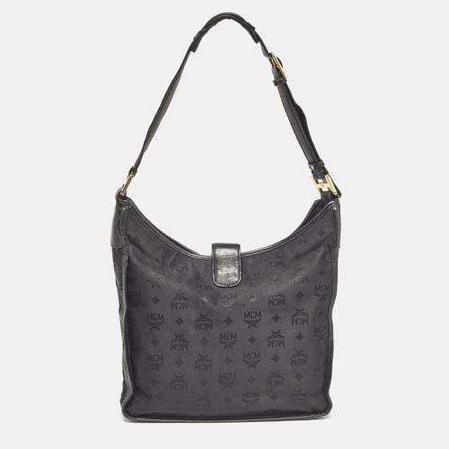 Visetos Nylon and Leather Zip Shoulder Bag - MCM - Modalova