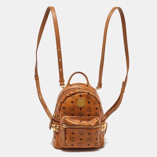 Visetos Coated Canvas and Leather Mini Stark Bebe Boo Backpack - MCM - Modalova