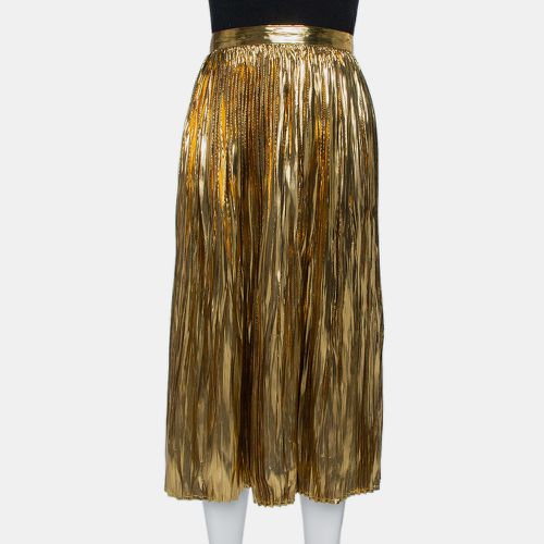 Lurex Silk Pleated Sadiola Midi Skirt S - Mes Demoiselles - Modalova