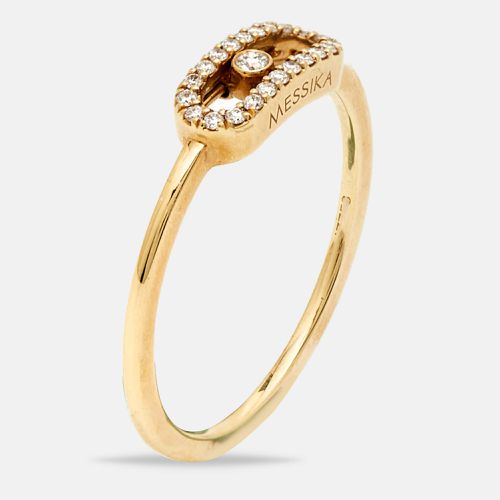 Move Uno Diamonds 18k Gold Ring Size 52 - Messika - Modalova