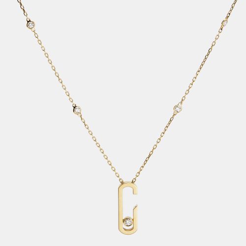 By Gigi Hadid Move Addiction Diamond 18K Gold Pendant Necklace - Messika - Modalova