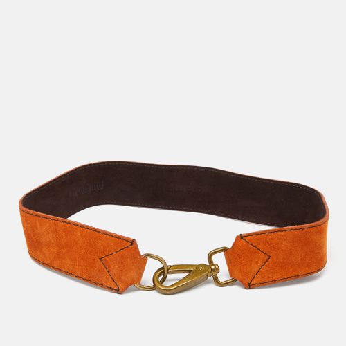 Suede Clasp Belt 70 CM - Miu Miu - Modalova