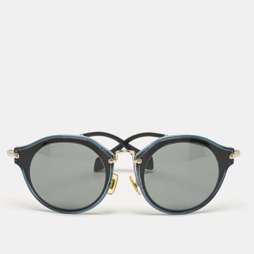 Bicolor/ SMU51S Round Sunglasses - Miu Miu - Modalova