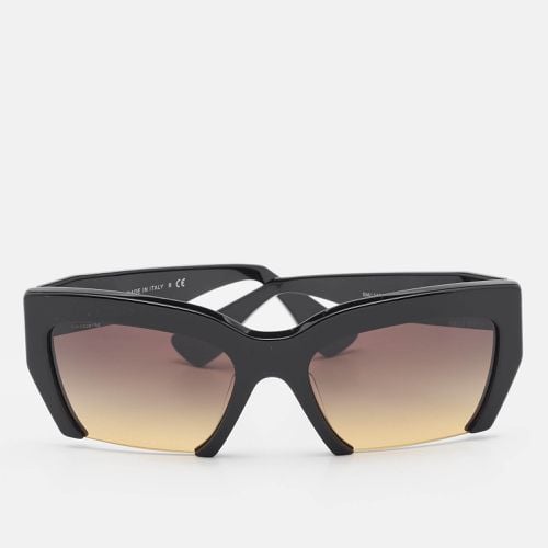 Brown Gradient SMU 110S Rasoir Half Rim Sunglasses - Miu Miu - Modalova