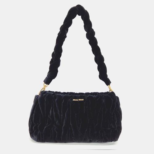 Miu Miu Black Velvet Shoulder Bag - Miu Miu - Modalova