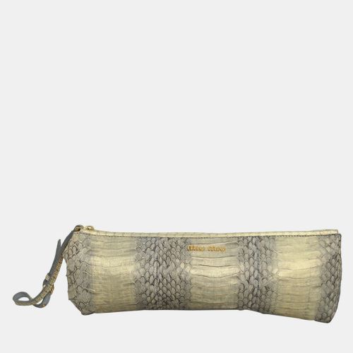 Miu Miu Python Clutch - Miu Miu - Modalova