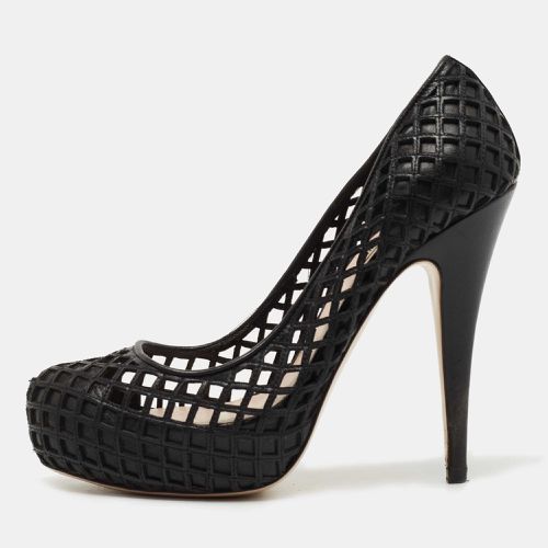 Woven Leather Platform Pumps Size 35 - Miu Miu - Modalova