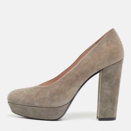 Suede Platform Pumps Size 40 - Miu Miu - Modalova