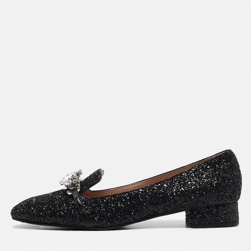 Glitter Crystal Embellished Loafers Size 40 - Miu Miu - Modalova