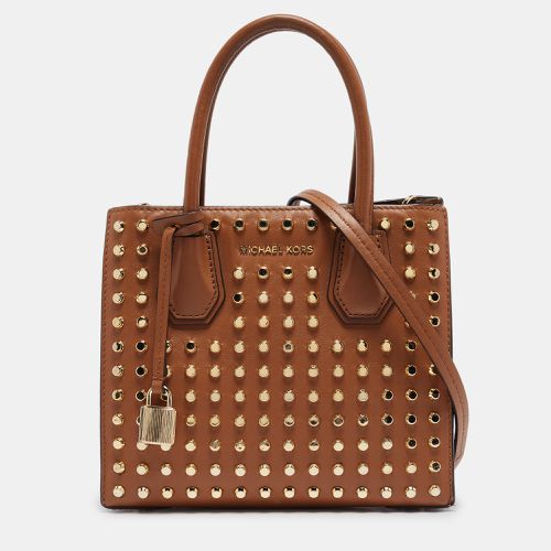 Leather Mini Studded Mercer Tote - Michael Kors - Modalova