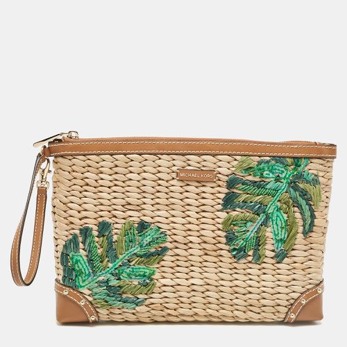 Wicker Malibu Wristlet Zip Pouch - Michael Kors - Modalova