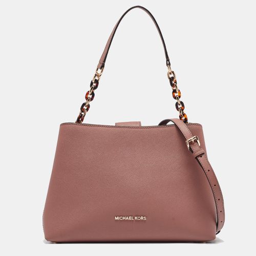 Old Rose Leather Large East West Portia Satchel - Michael Kors - Modalova