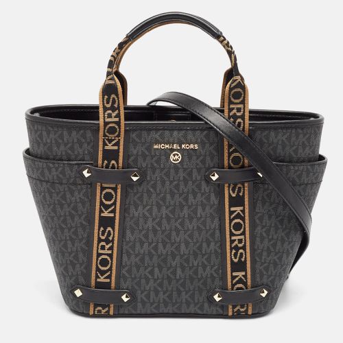 Brown Signature Coated Canvas and Leather Small Maeve Tote - Michael Kors - Modalova