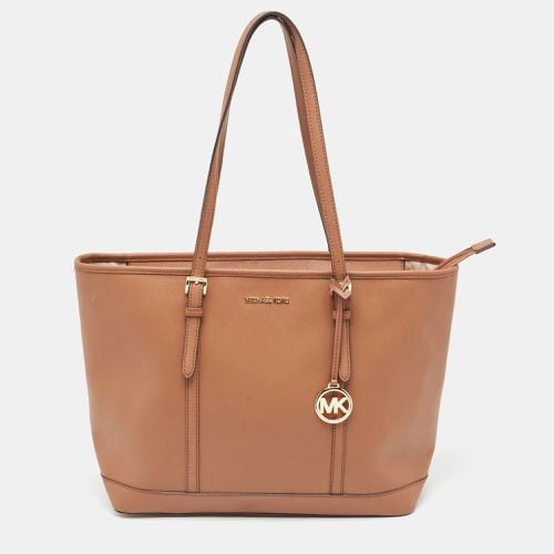 Saffiano Leather Jet Set Travel Tote - Michael Kors - Modalova