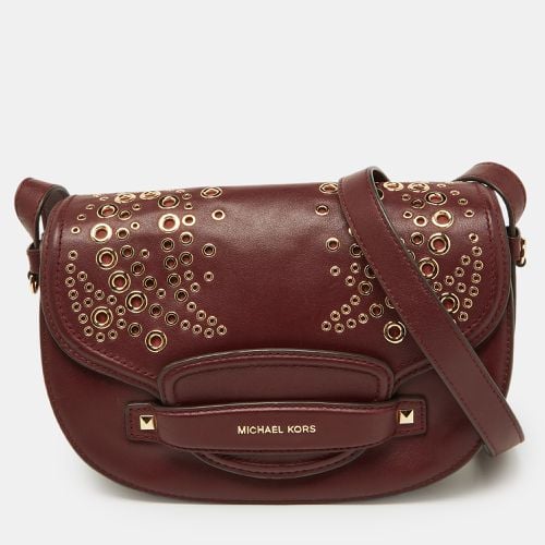 Grommet Leather Flap Crossbody Bag - Michael Kors - Modalova