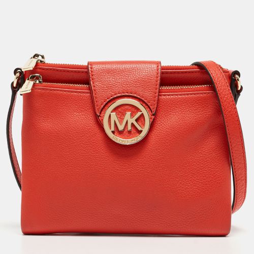 Leather Large Fulton Crossbody Bag - Michael Kors - Modalova