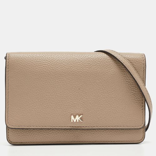 Leather Logo Flap Wallet on Strap - Michael Kors - Modalova