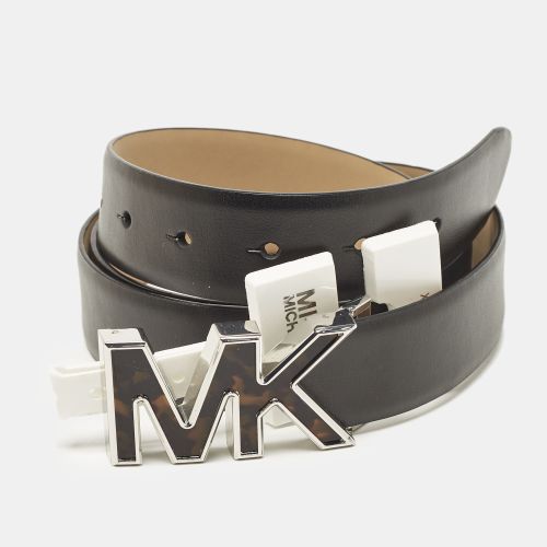 Leather Logo Buckle Belt XL - MICHAEL Michael Kors - Modalova