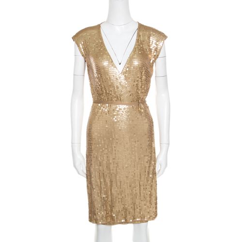 Sequined Wrap Dress S - MICHAEL Michael Kors - Modalova