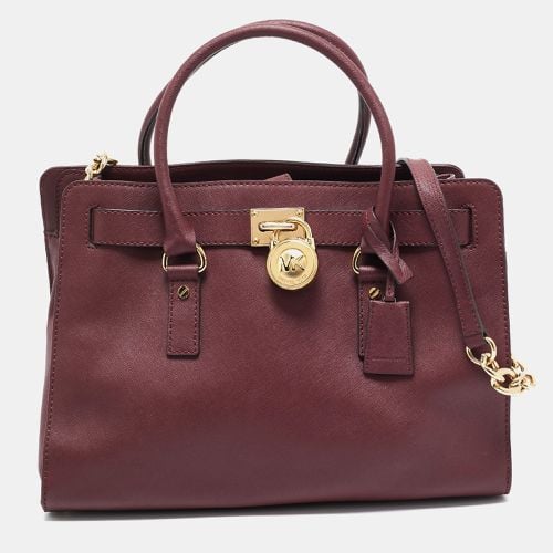 Leather Large East West Hamilton Tote - MICHAEL Michael Kors - Modalova