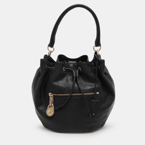 Leather Drawstring Hobo - MICHAEL Michael Kors - Modalova