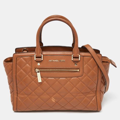 Quilted Leather Selma Satchel - MICHAEL Michael Kors - Modalova