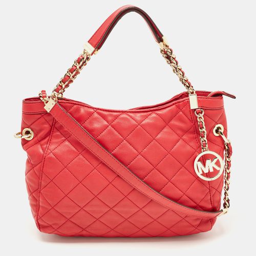 Quilted Leather Charm Hobo - MICHAEL Michael Kors - Modalova