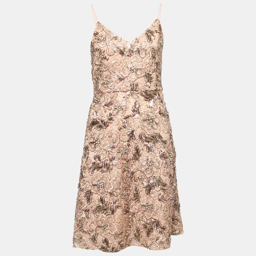 Embellished Lace Cocktail Dress S - Mikael Aghal - Modalova