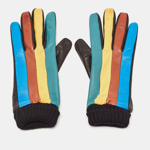 Color Block Leather Gloves M - Missoni - Modalova