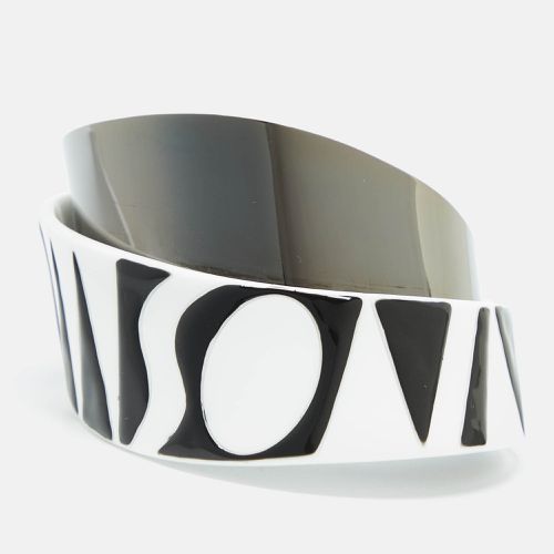 Monochrome Logo Resin Gunmetal Tone Cuff Bracelet - Missoni - Modalova