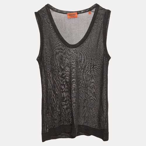 Missoni Black Lurex Knit Tank Top L - Missoni - Modalova