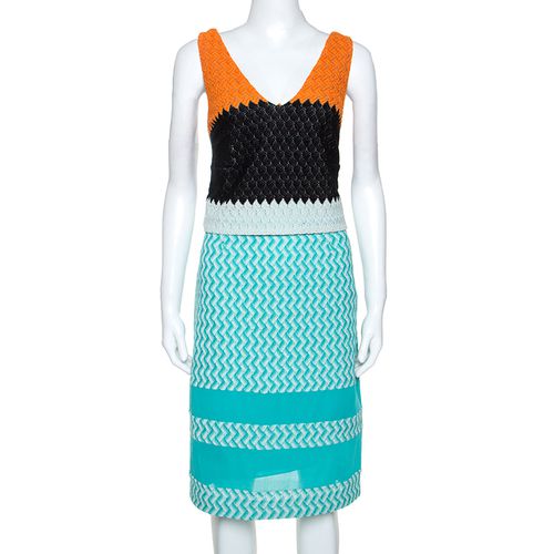 Crochet Knit Sleeveless Dress M - Missoni - Modalova