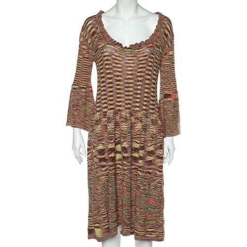 Patterned Wool Knit Midi Dress L - Missoni - Modalova