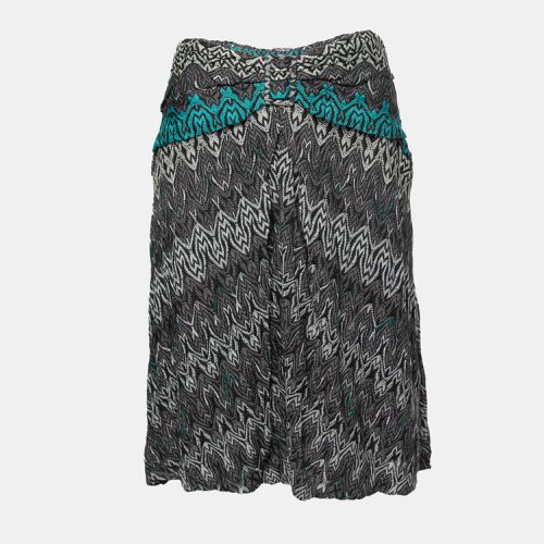 Crochet Knit Ruched Mini Skirt M - Missoni - Modalova