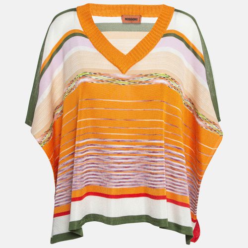 Patterned Jersey V Neck Cape (One Size) - Missoni - Modalova