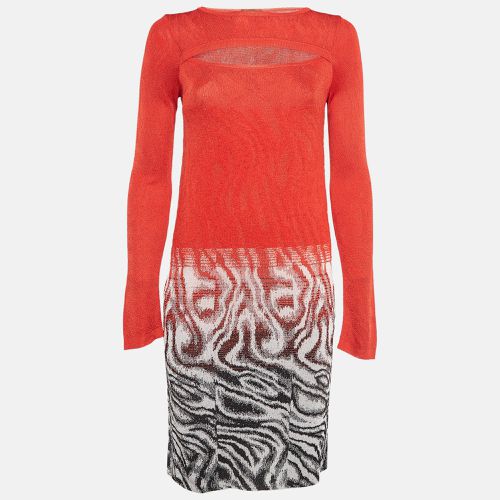 Patterned Wool Blend Knit Mini Dress S - Missoni - Modalova