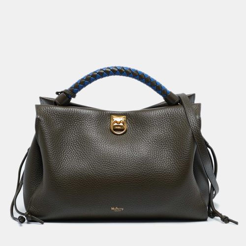 Olive Leather Iris Top Handle Bag - Mulberry - Modalova