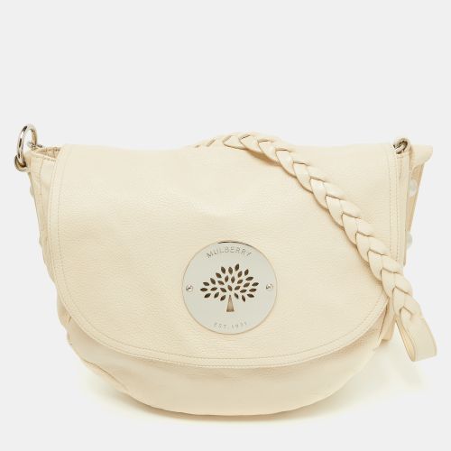 Off Leather Daria Logo Flap Shoulder Bag - Mulberry - Modalova