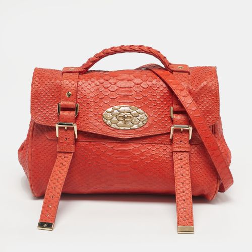 Python Embossed Leather The Alexa Satchel - Mulberry - Modalova