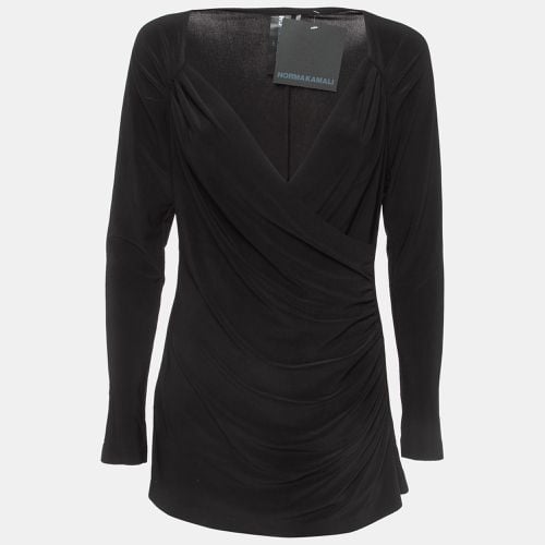 Draped Jersey Long Sleeve Top L - Norma Kamali - Modalova