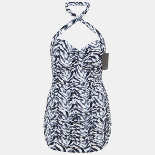 Chevron Zebra Print Jersey Bill Mio Swimsuit XL - Norma Kamali - Modalova