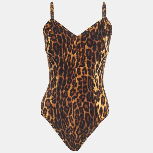 Leopard Print Strappy Wonderwoman Mio Swimsuit XL - Norma Kamali - Modalova